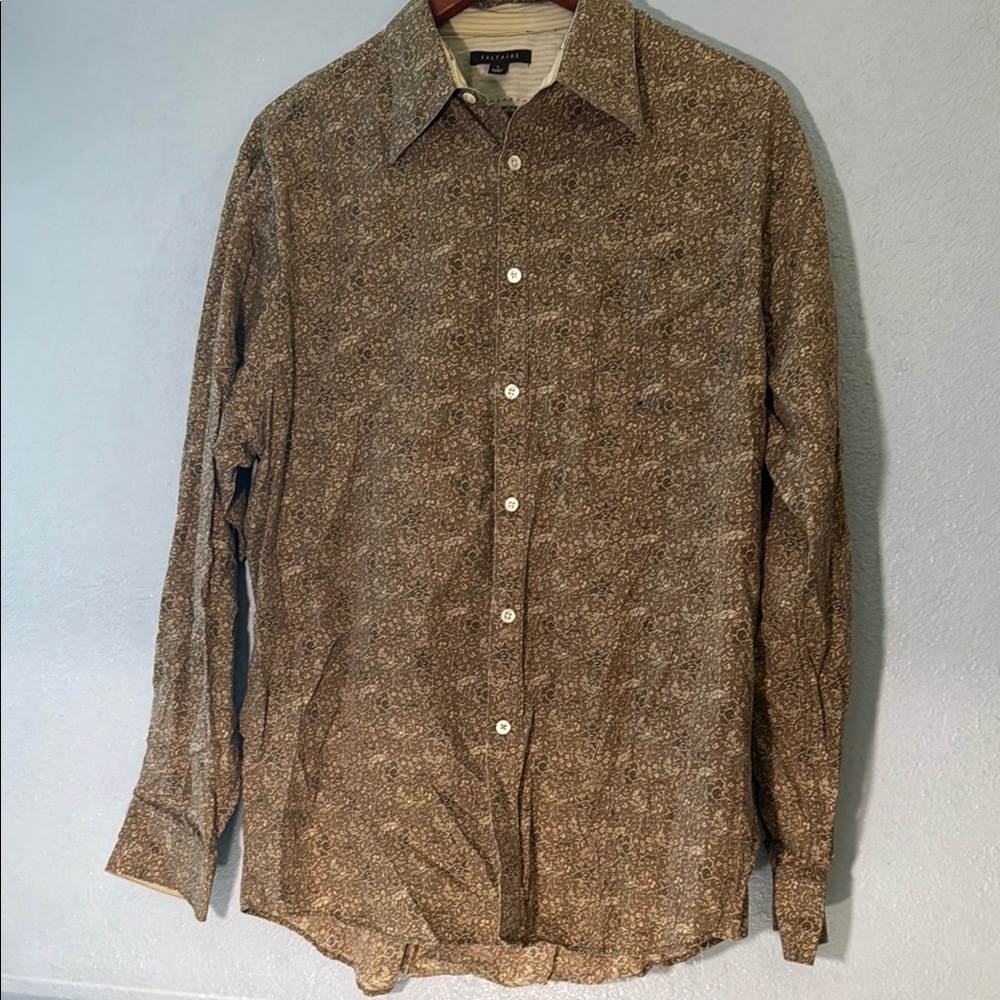 Navy Casual Button Down Shirt with Soft Fabric and Relaxed Fit